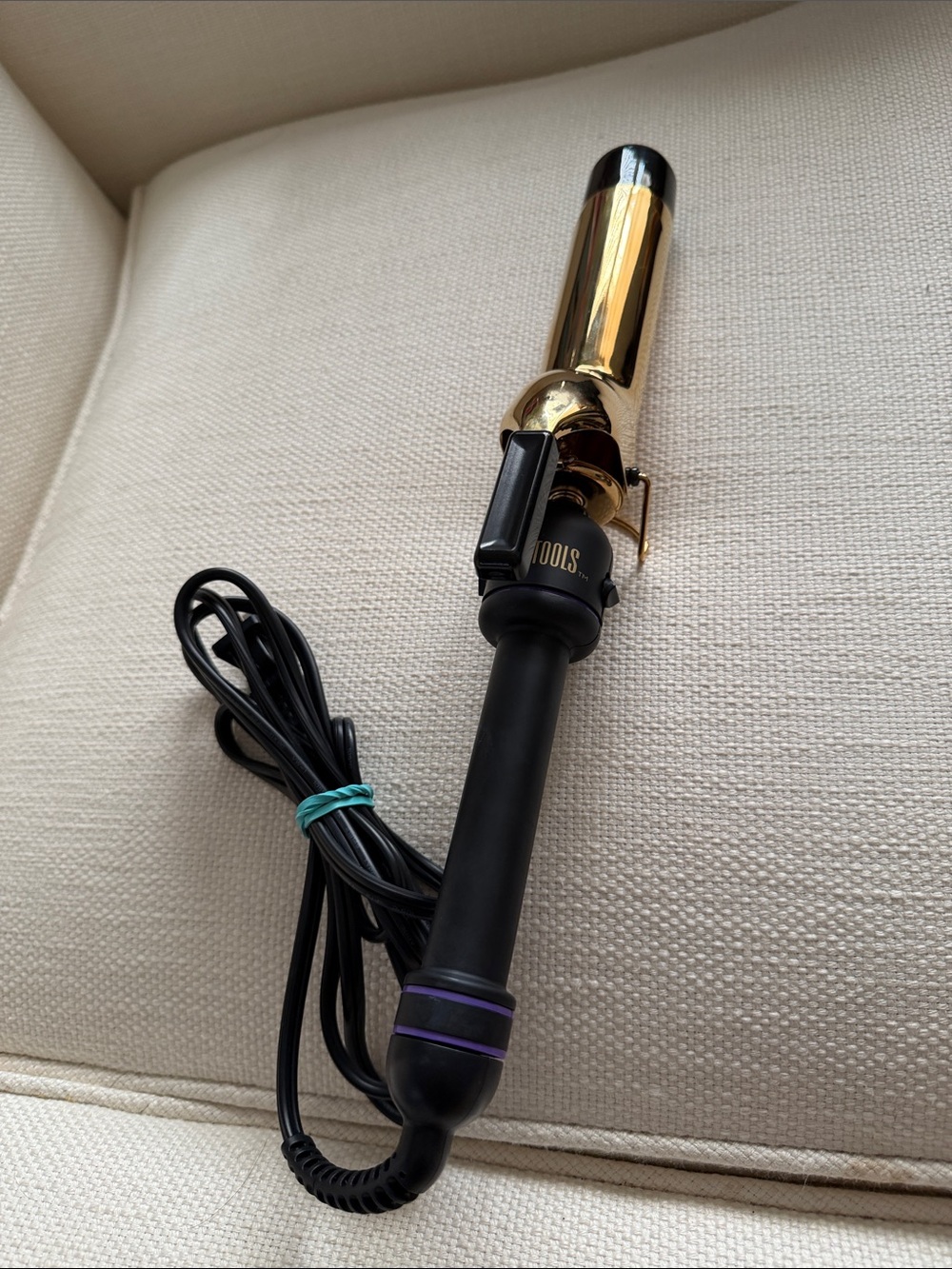 Gold and Black Curling Iron Hair Styling Tool - Women’s Hair Accessory